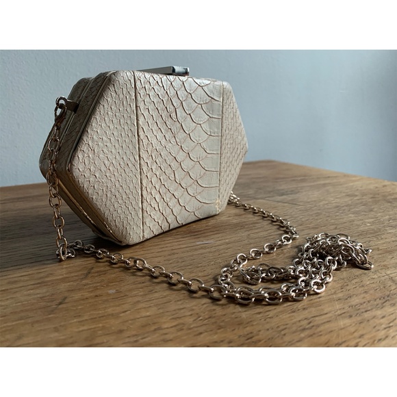 Nali Snake Skin Hexagonal Purse - Picture 5 of 5